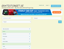 Tablet Screenshot of gratistorget.se